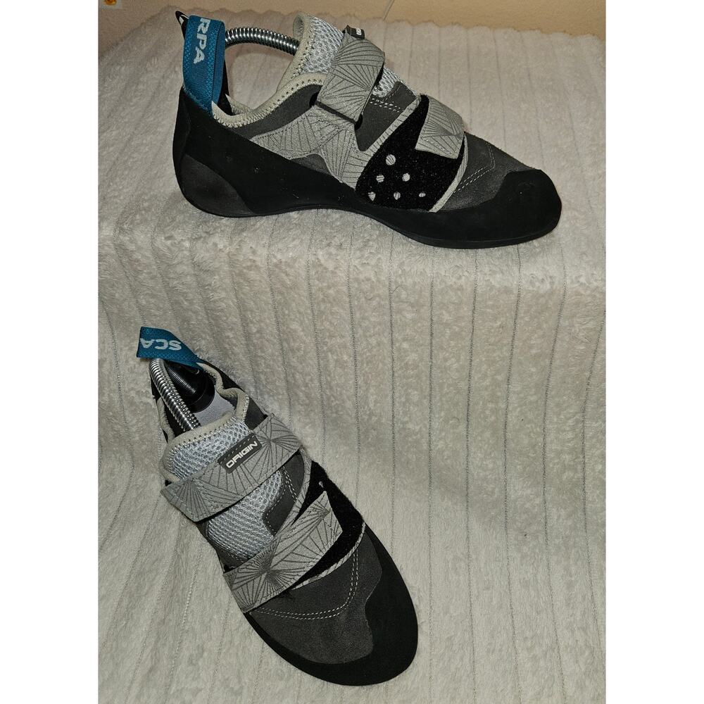 SCARPA Origin Rock Climbing Shoes Covey Black Men's 8/ Women's 9 Made in Italy